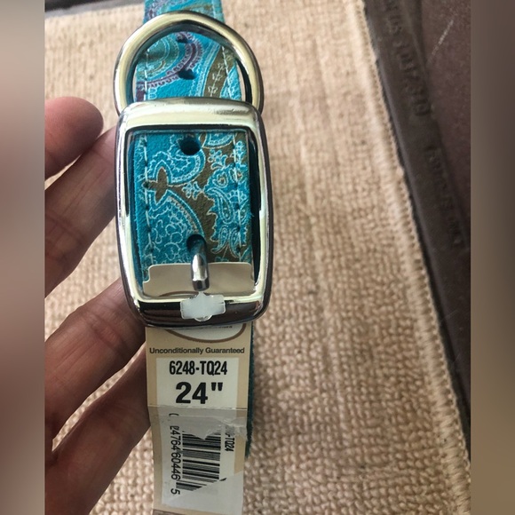 🩵3/$15 MIX & MATCH 🔵NEW! OmniPet Paisley Leather Dog Collar - Picture 4 of 4